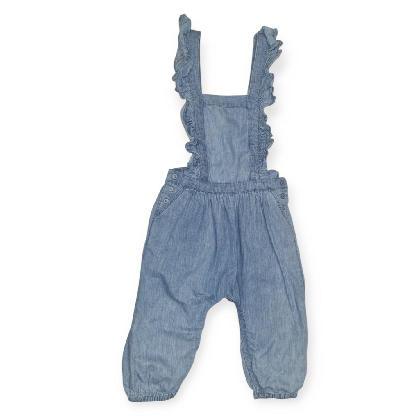 Country Road - Soft Denim Overalls - Size 12-18 months