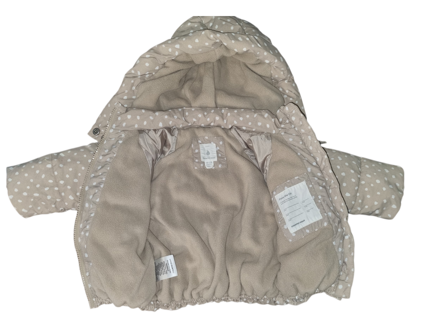 Country Roady - Spotty Puffer Jacket - Size 1