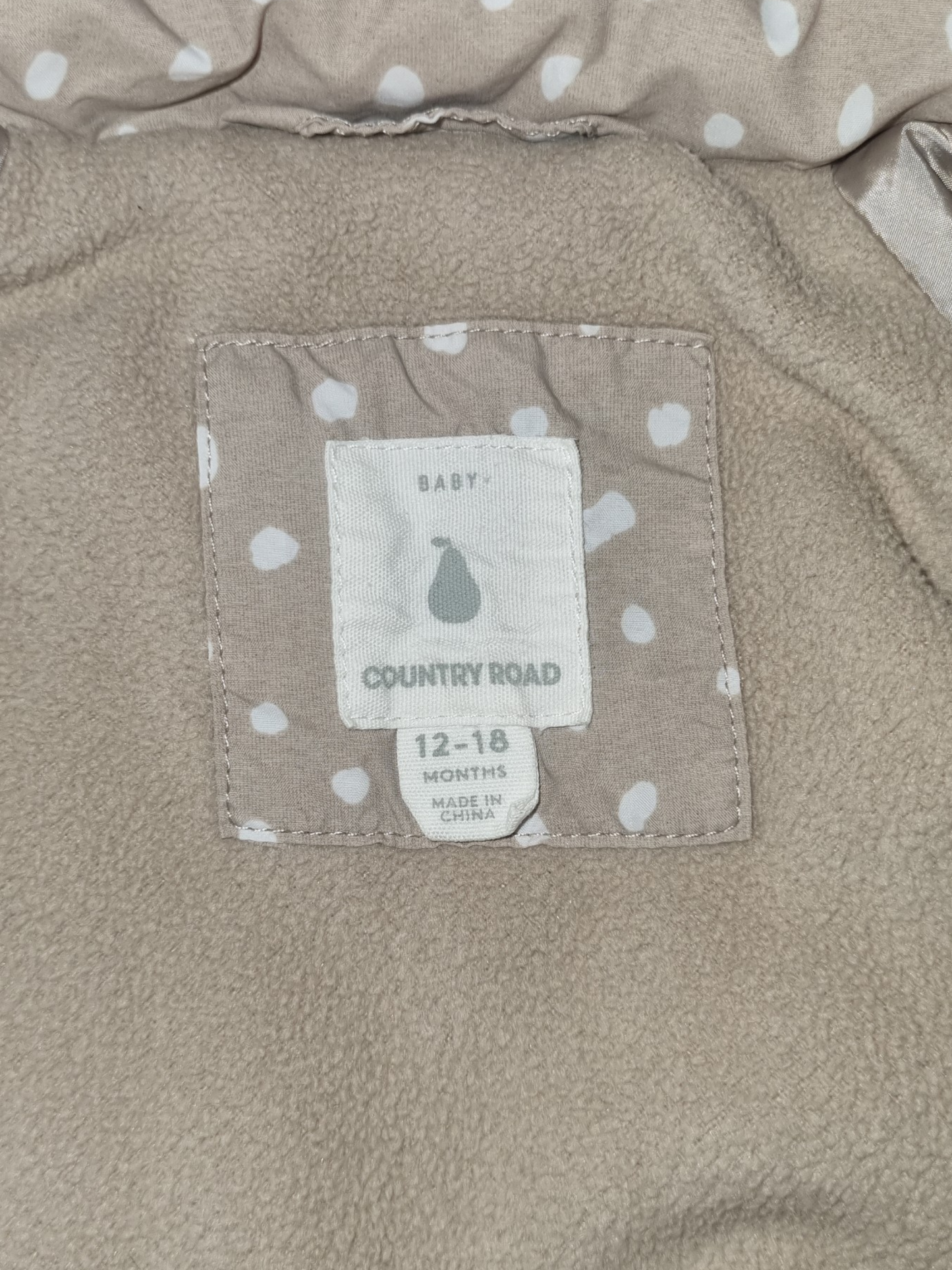 Country Roady - Spotty Puffer Jacket - Size 1