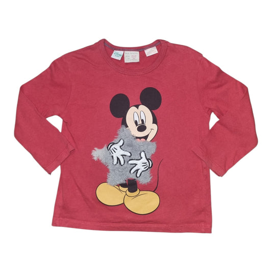 Zara Baby - Licensed - Mickey Mouse Long Sleeve Shirt - Size 1