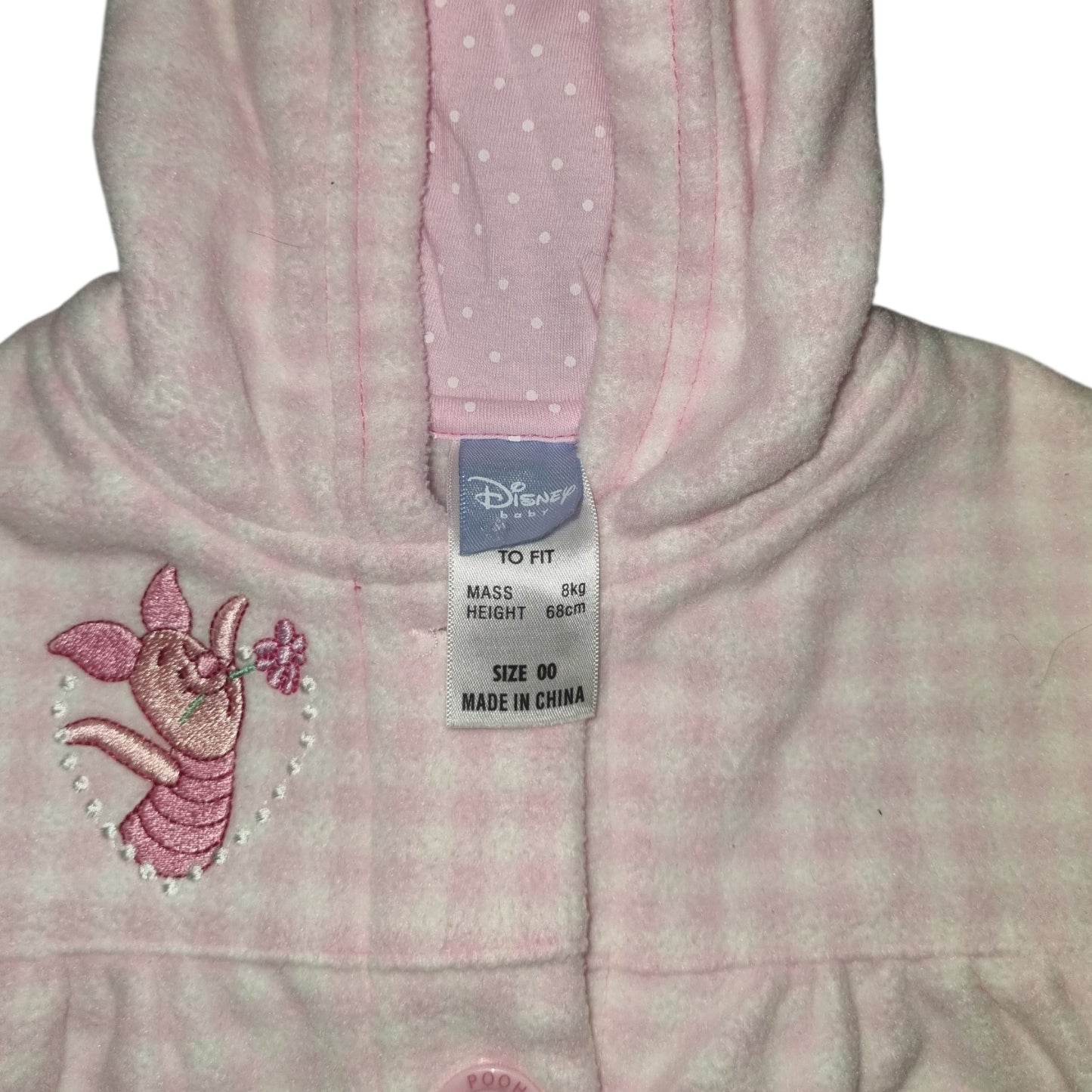 Licensed Disney - Pooh Bear & Piglet Hooded Fleece Jacket - Size 00