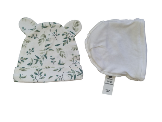 2 pack Baby Beanies - Size 000 to 00