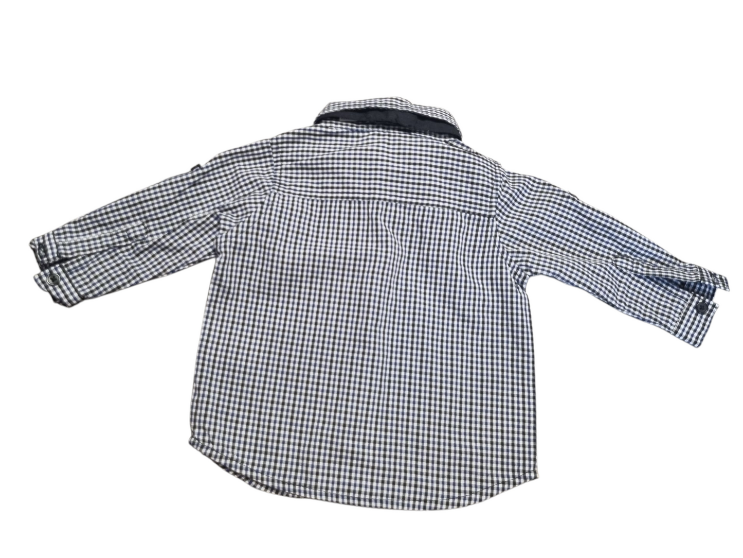 Dymples - Long Sleeve Check Dress Shirt with Bowtie - Size 00