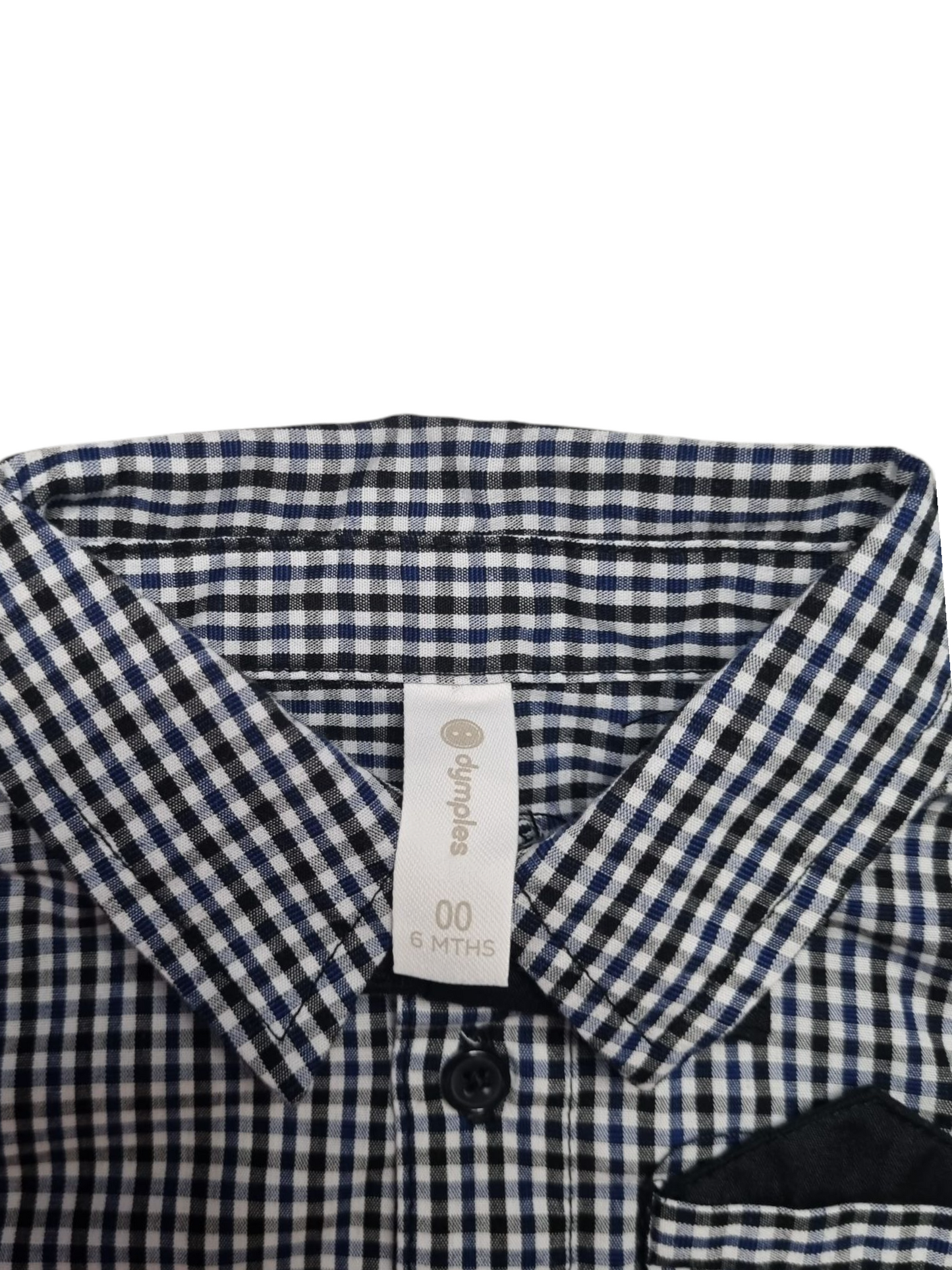 Dymples - Long Sleeve Check Dress Shirt with Bowtie - Size 00