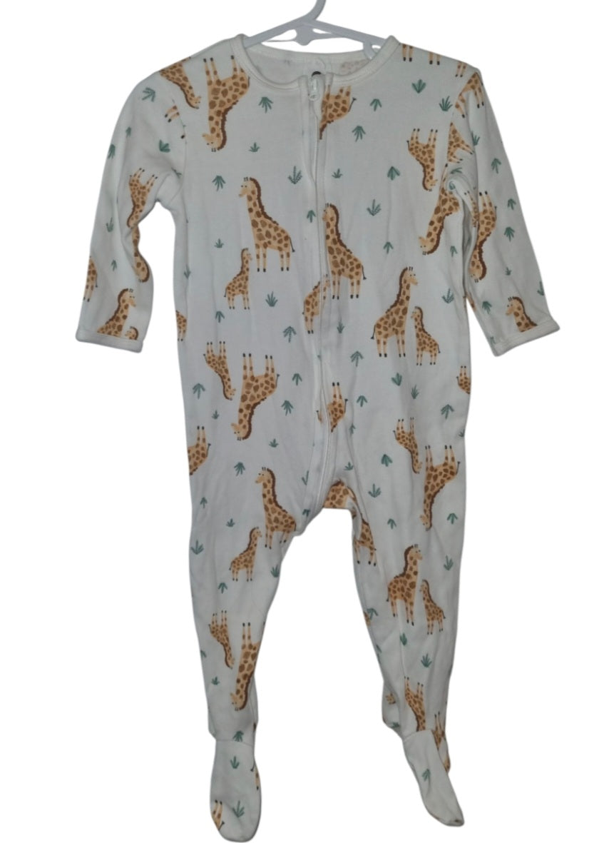 Dymples - Giraffe Pattern Onesie - Size 1