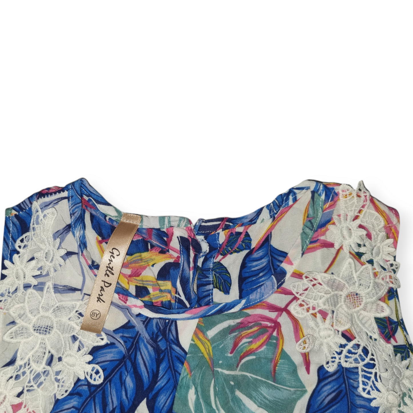 Gentle Park - Sleeveless Floral Jumpsuit - Size 8