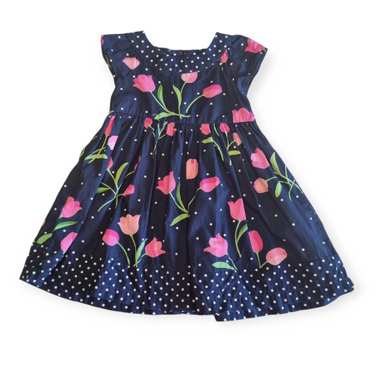 Gymboree - Navy Tulip Dress - Size 12 - 18 Months
