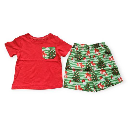Jumping J's - Christmas shirt & Pant set - Size 1&2