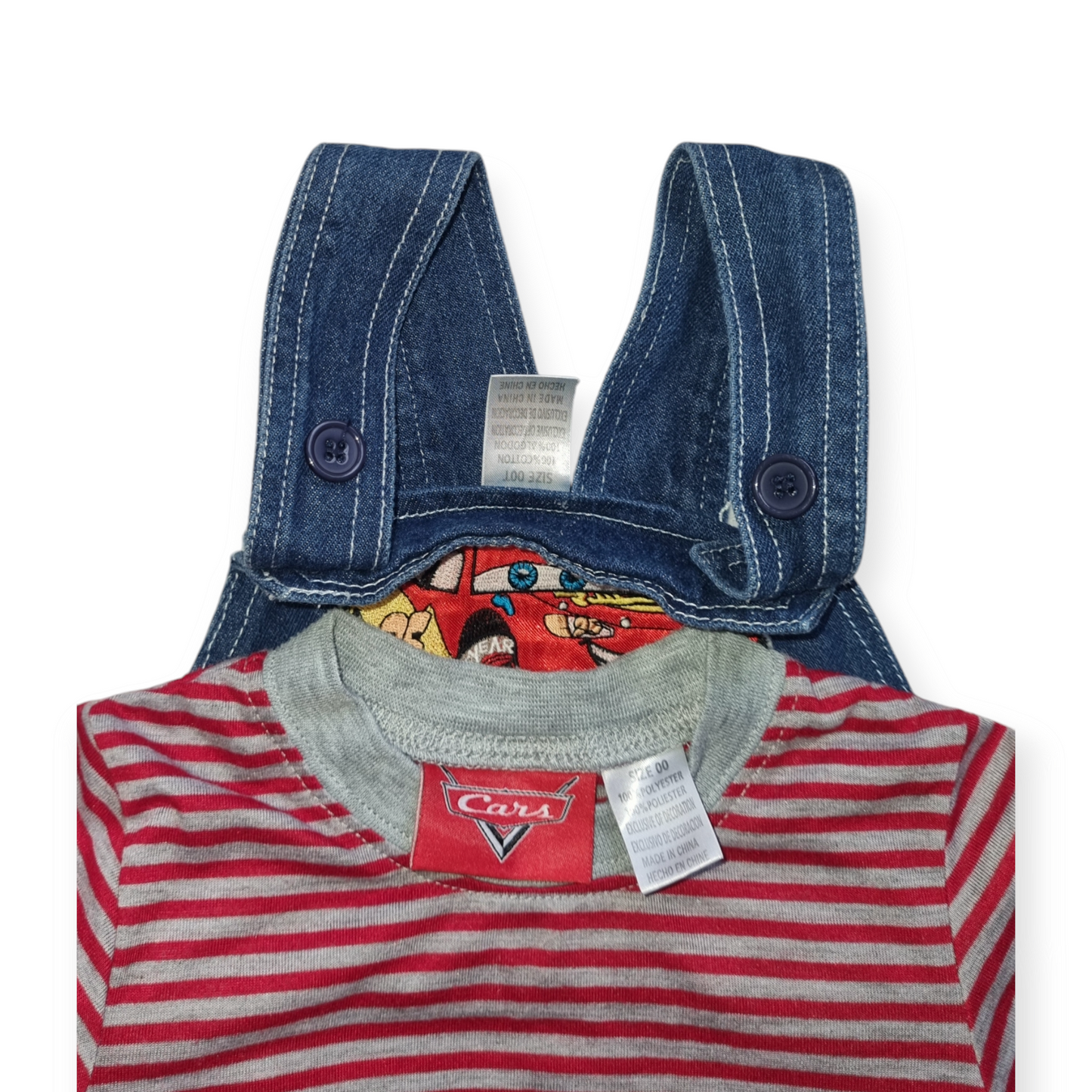 Disney - Lightening McQueen Overall set - Size 00