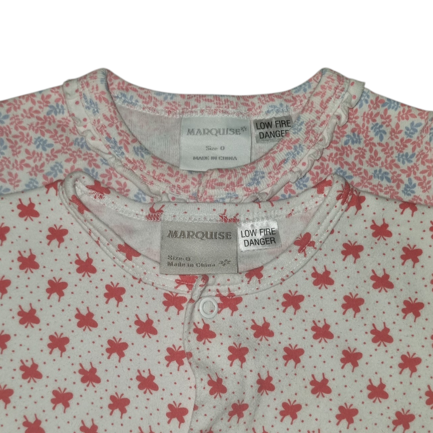Marquise - Pattern Onesies x2  - Size 0