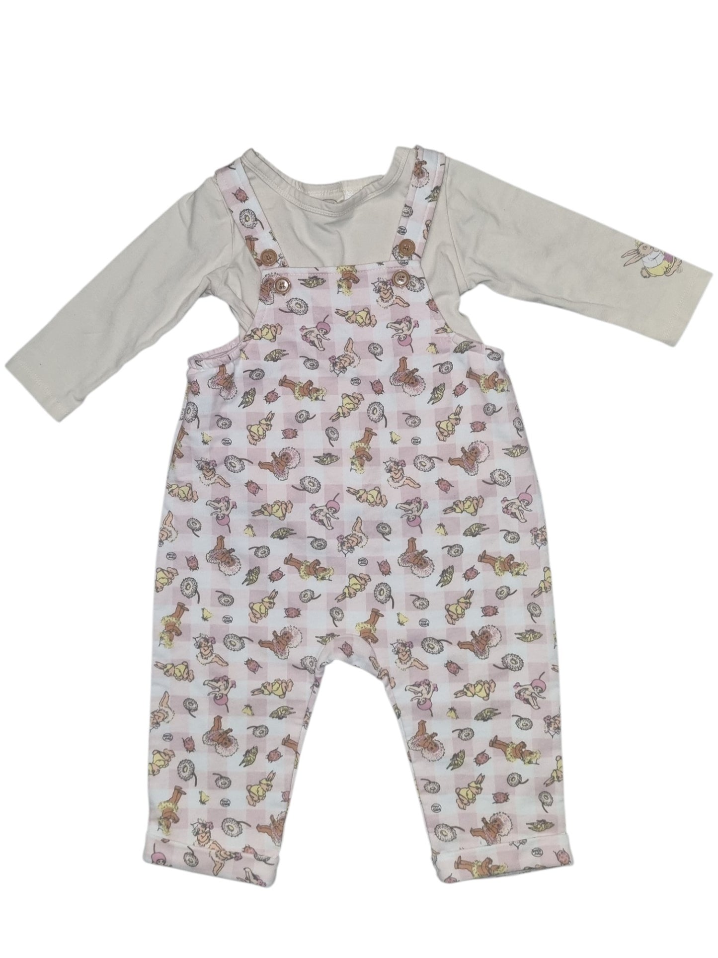 Licensed - May Gibbs Gumnut Baby Overall Set - Size 0