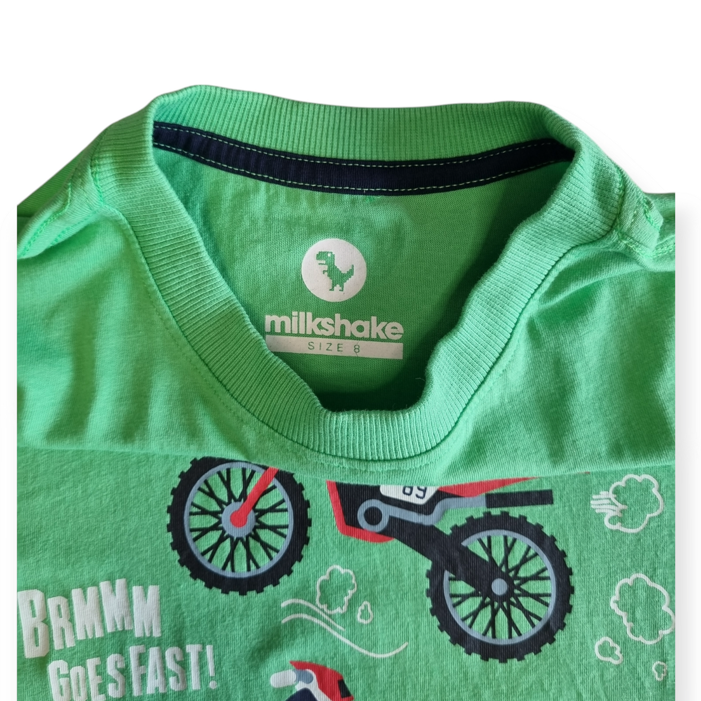 Milkshake - Motorbike T-Shirt - Size 8