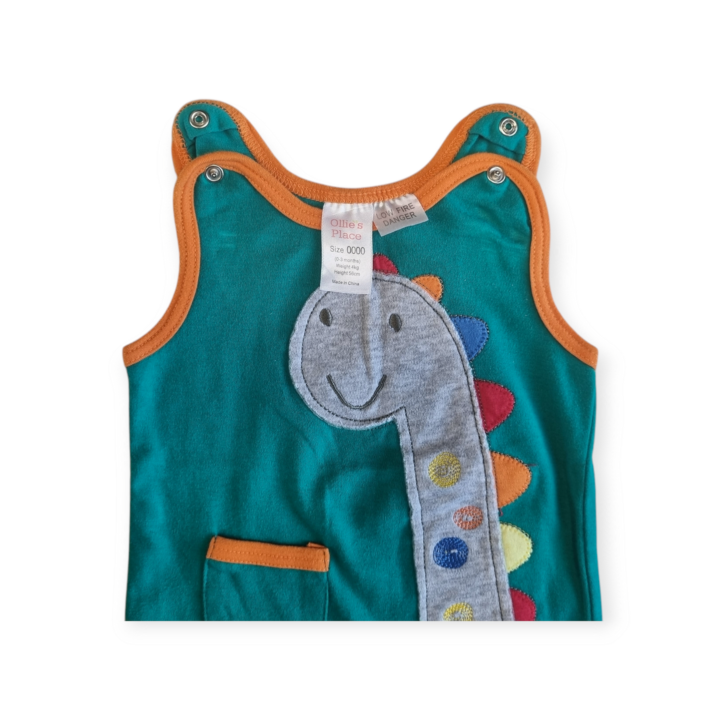 Ollie's Place - Dinosaur Body Suit - Size 0000