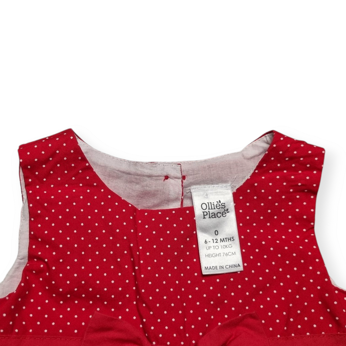 Ollie's Place - Red & White Lace Dress - Size 0