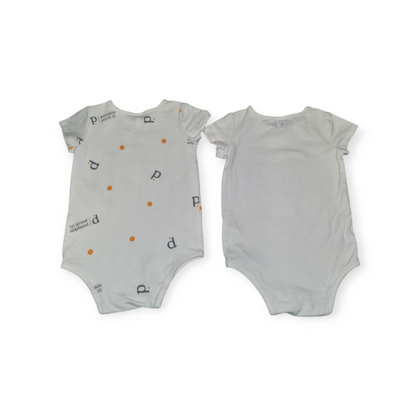 Pumpkin Patch - Body Suit 2 pack - Size 2 (Approx)
