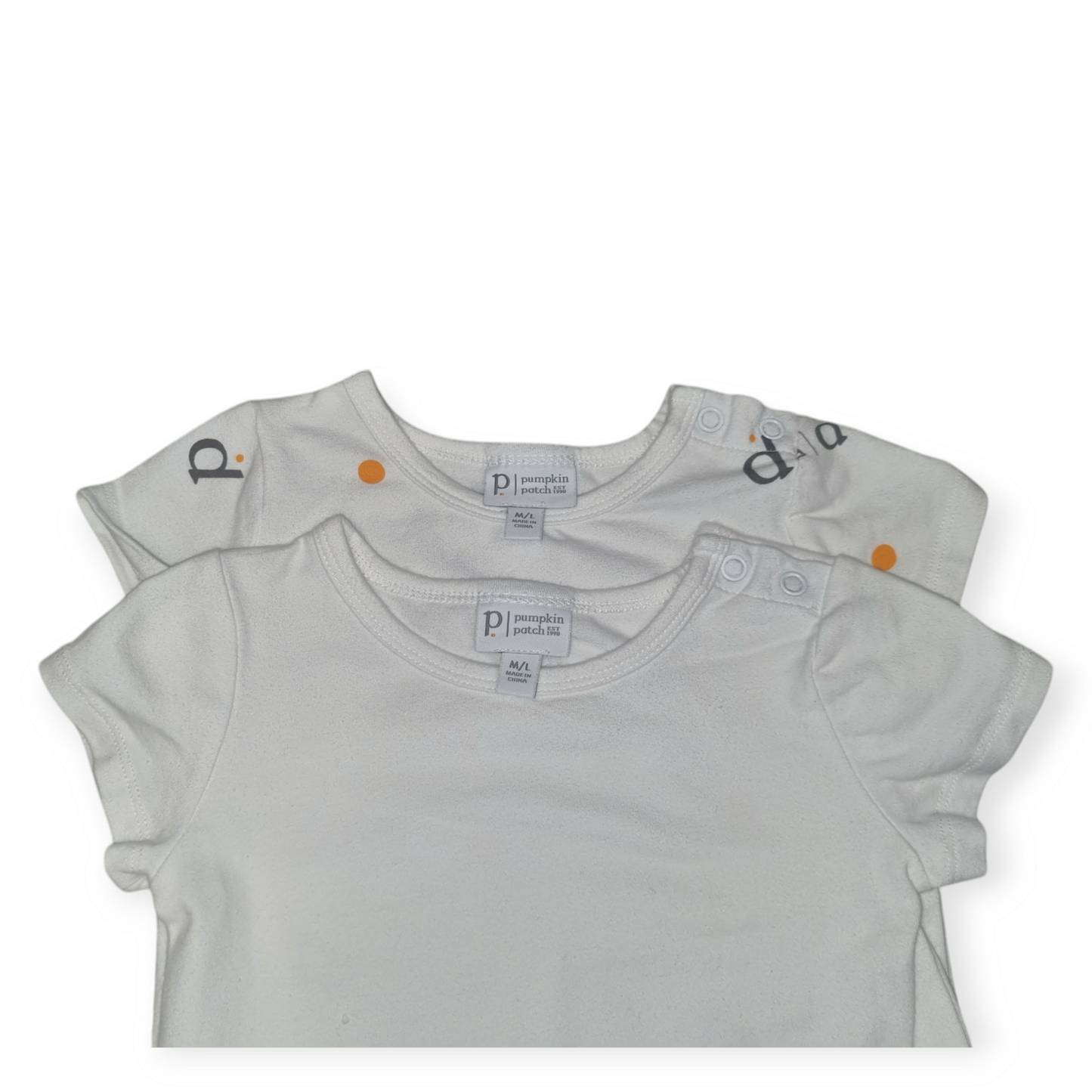 Pumpkin Patch - Body Suit 2 pack - Size 2 (Approx)