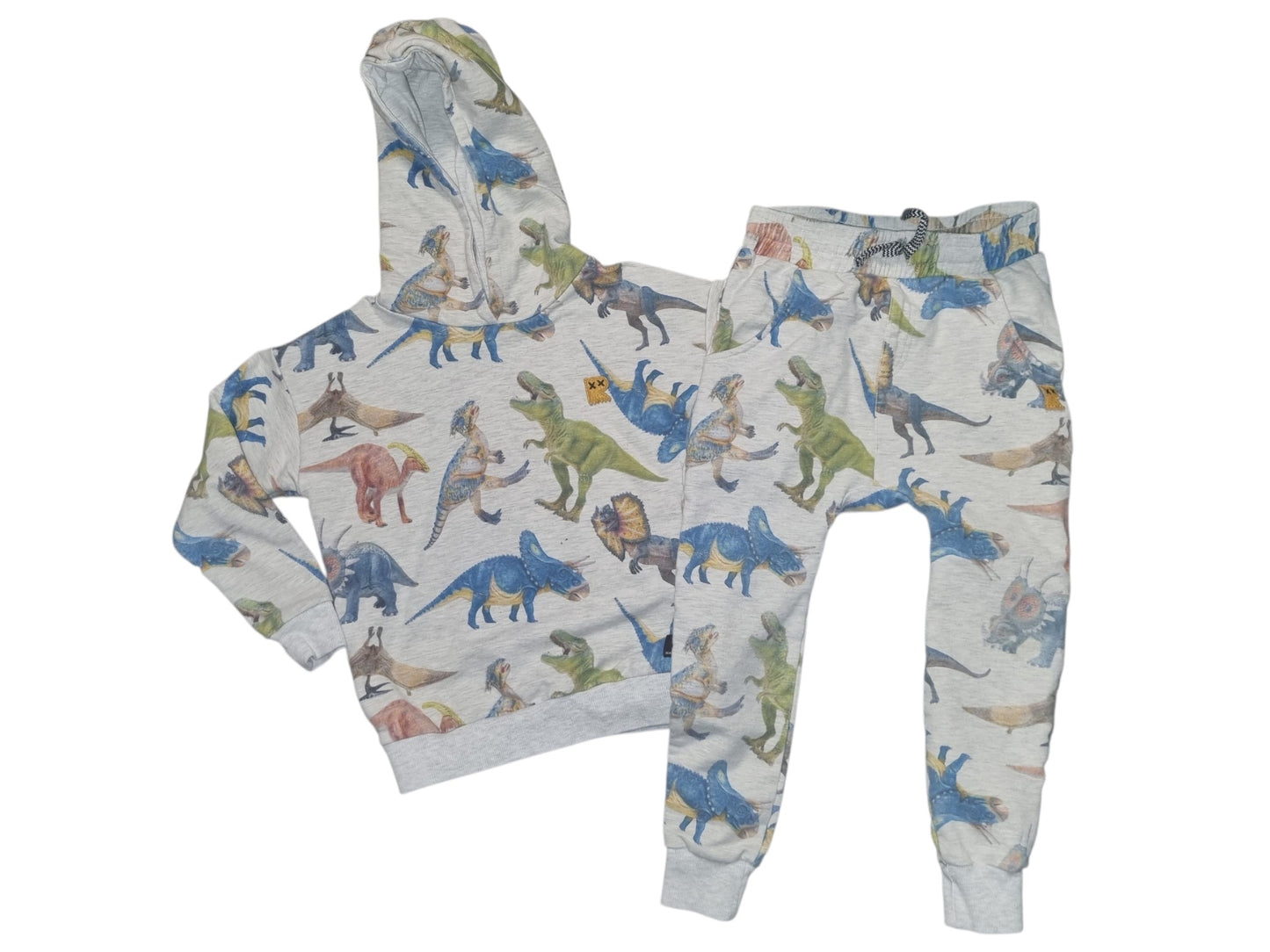 Rock Your Kid - Dinosaur Pattern Tracksuit - Size 7