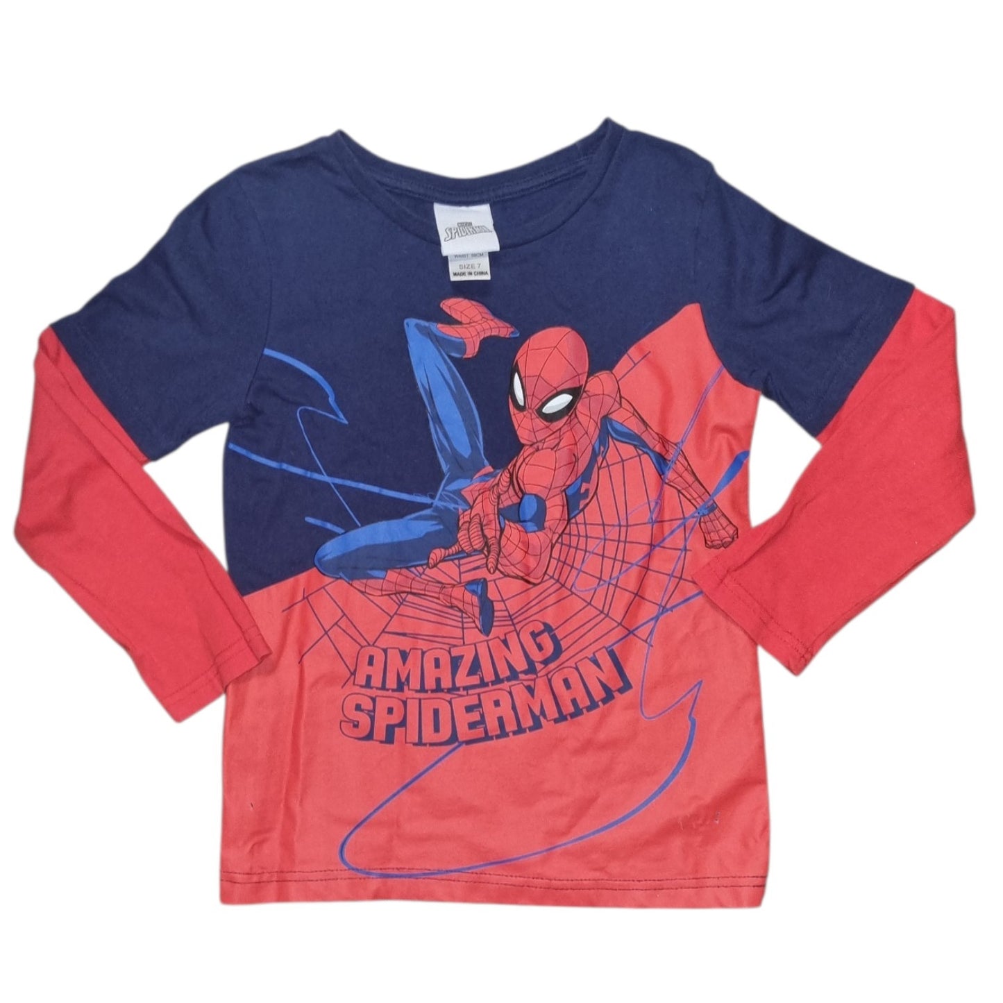 Licensed - SpiderMan Long Sleeve Shirt - Size 7
