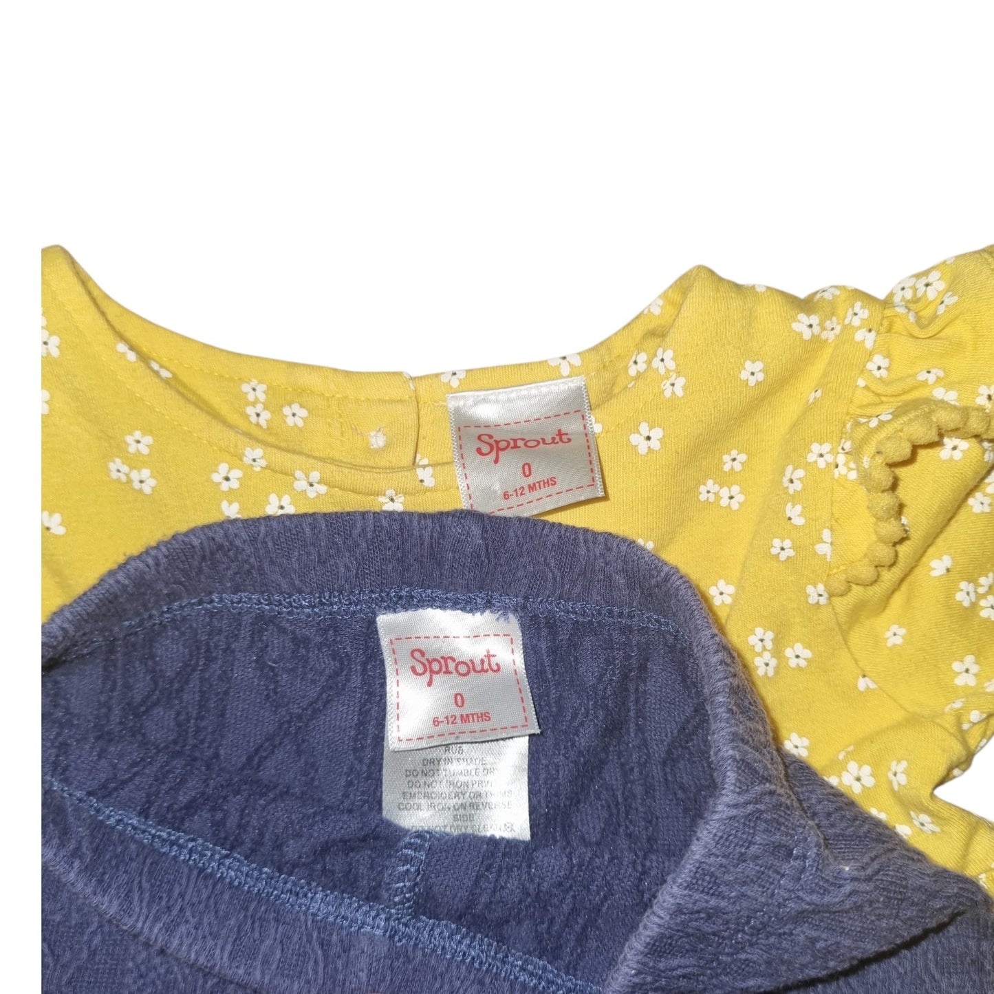 Sprout - Yellow Dress & Legging Set - Size 0