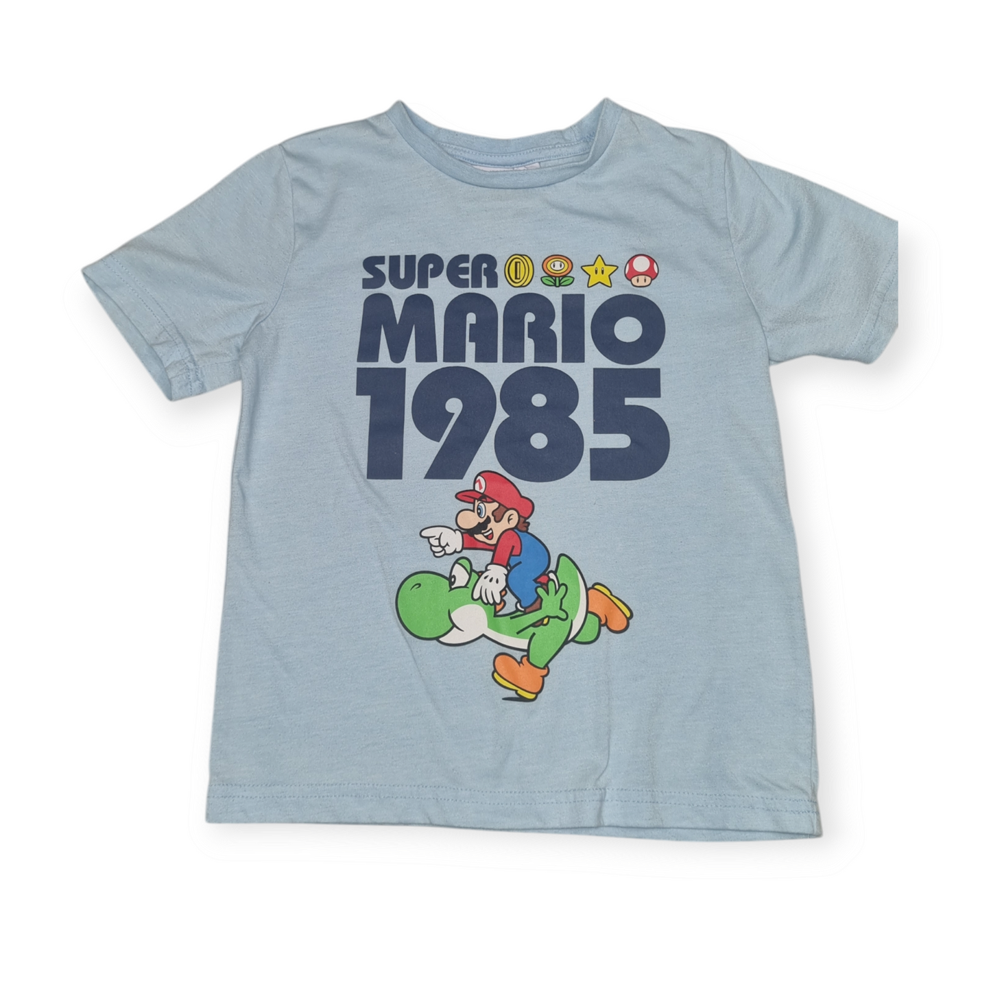 Licensed Super Mario Blue T-shirt - Size 6