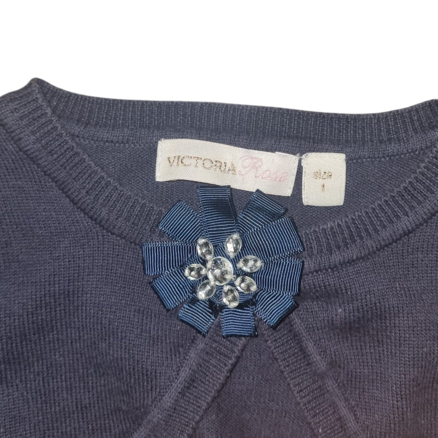Victoria Rose - Navy Cardigan - Size 1