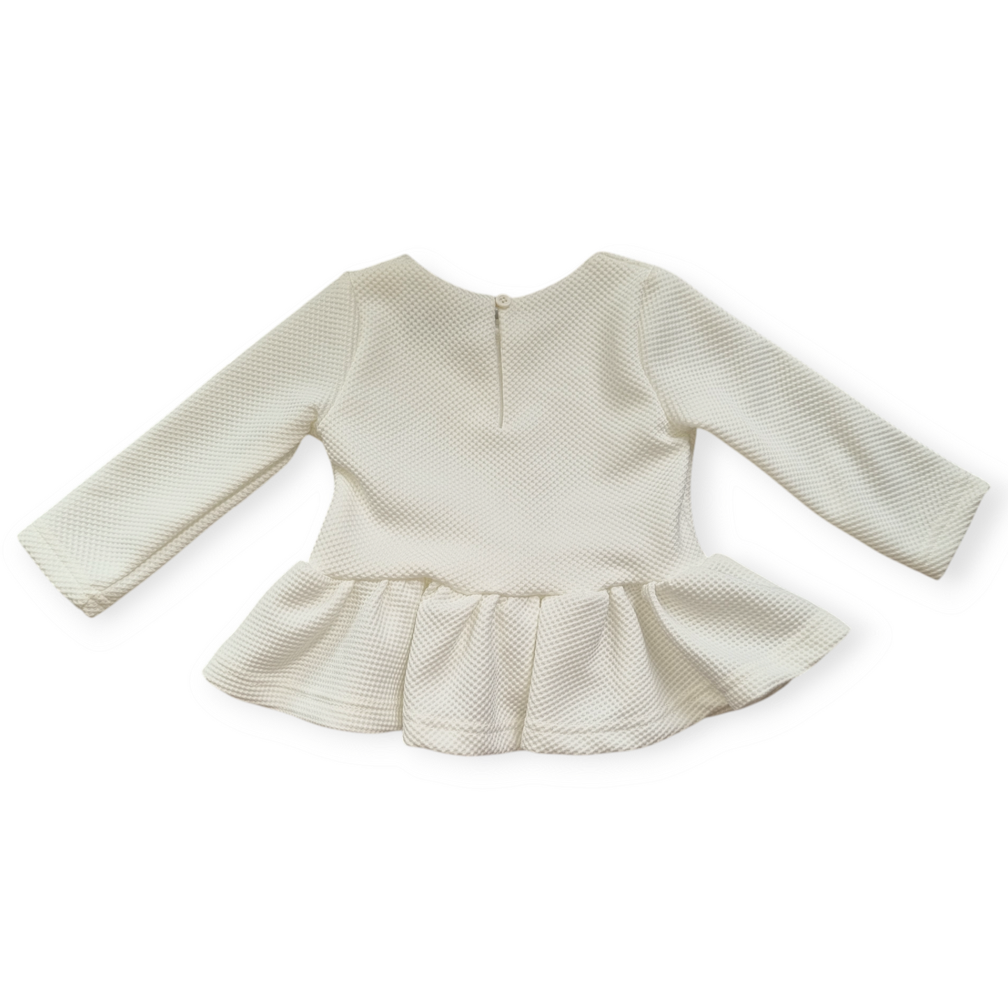 Bardot Junior - White Peplum top - Size 0