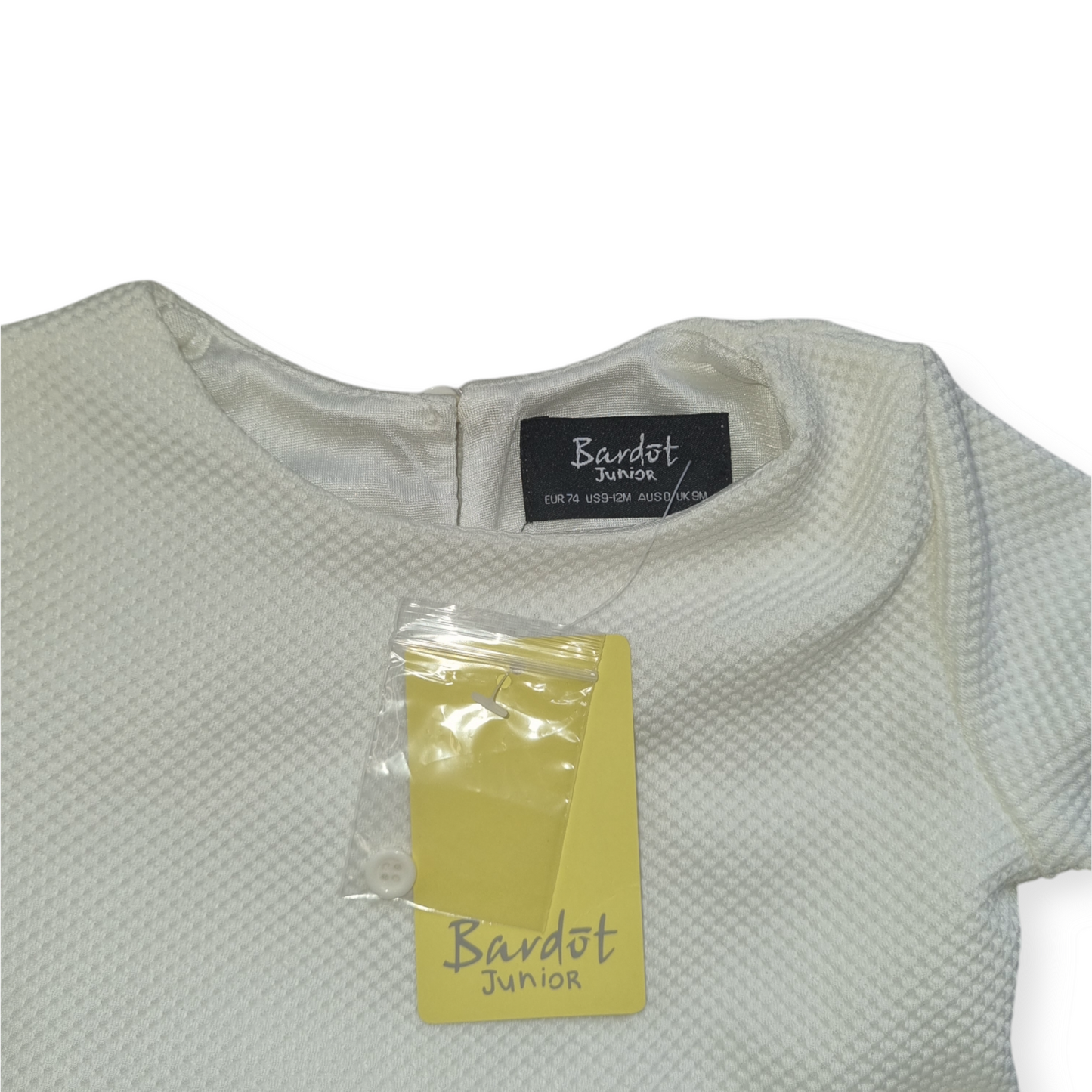 Bardot Junior - White Peplum top - Size 0