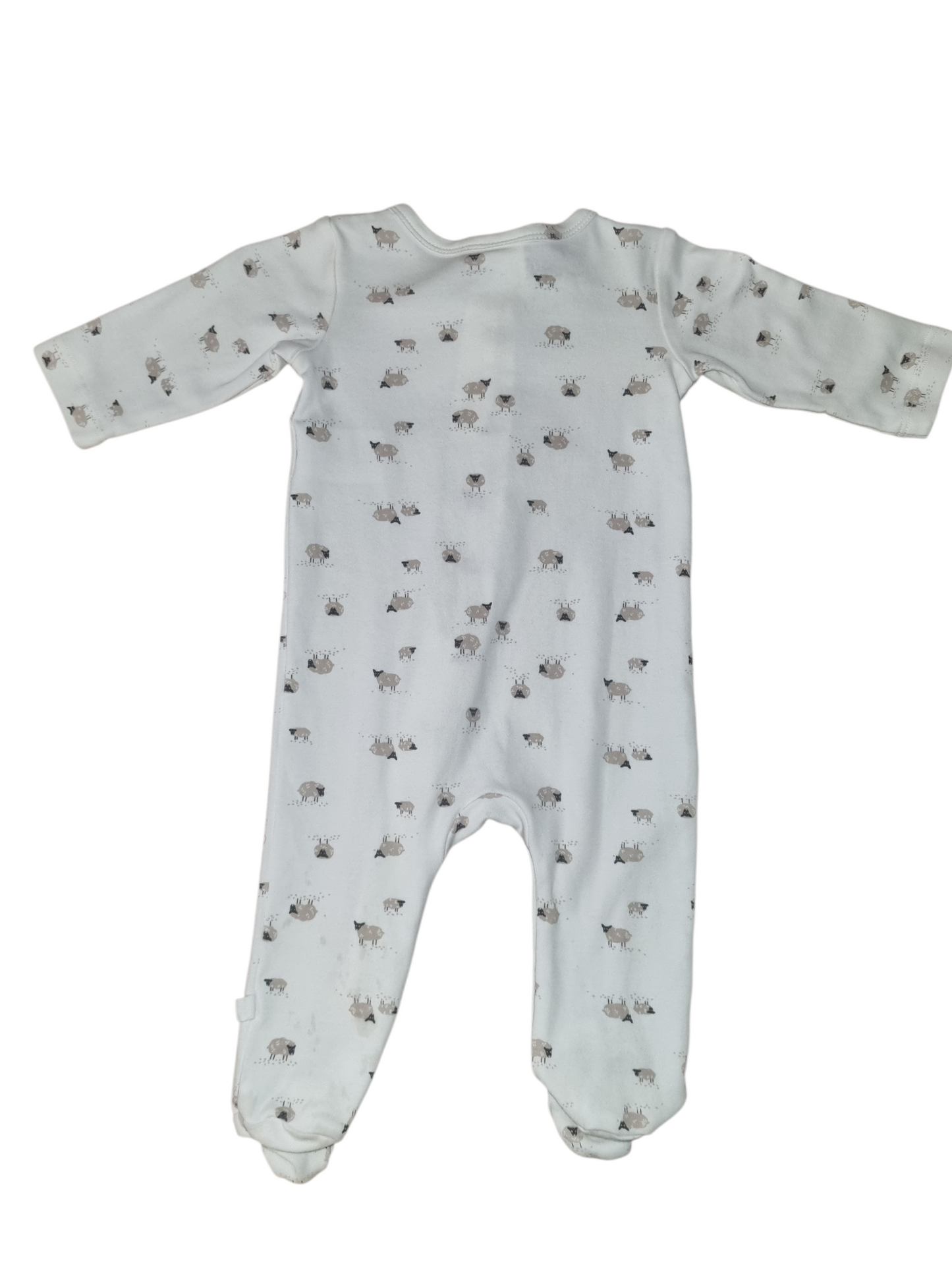 Bebe - Sheep Pattern Onesie - Size 000