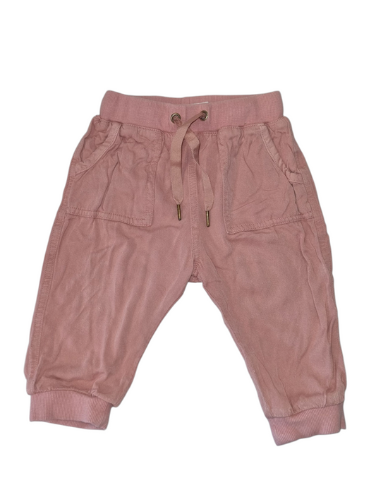 Cotton On - Pink Tie Long Pants - Size 1