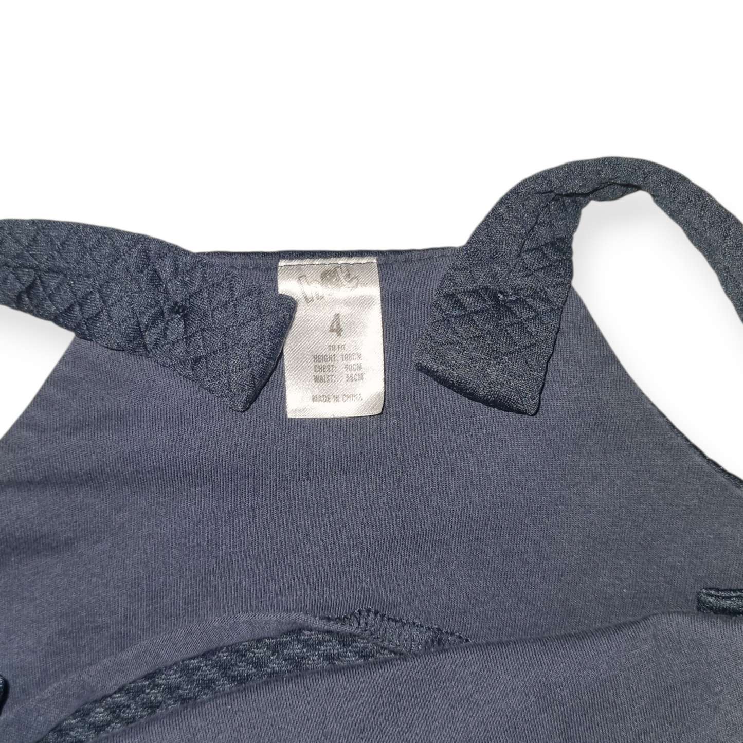 H&T - Navy Pinafore - Size 4