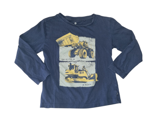 Target Kids - Long Sleeve Navy Dump Truck Shirt - Size 6