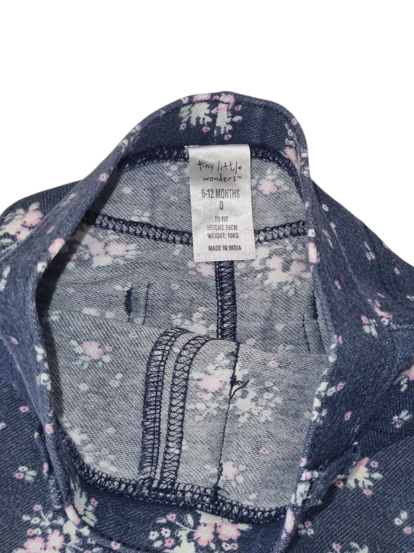 Tiny Little Wonders - Navy Floral Leggings - Size 0