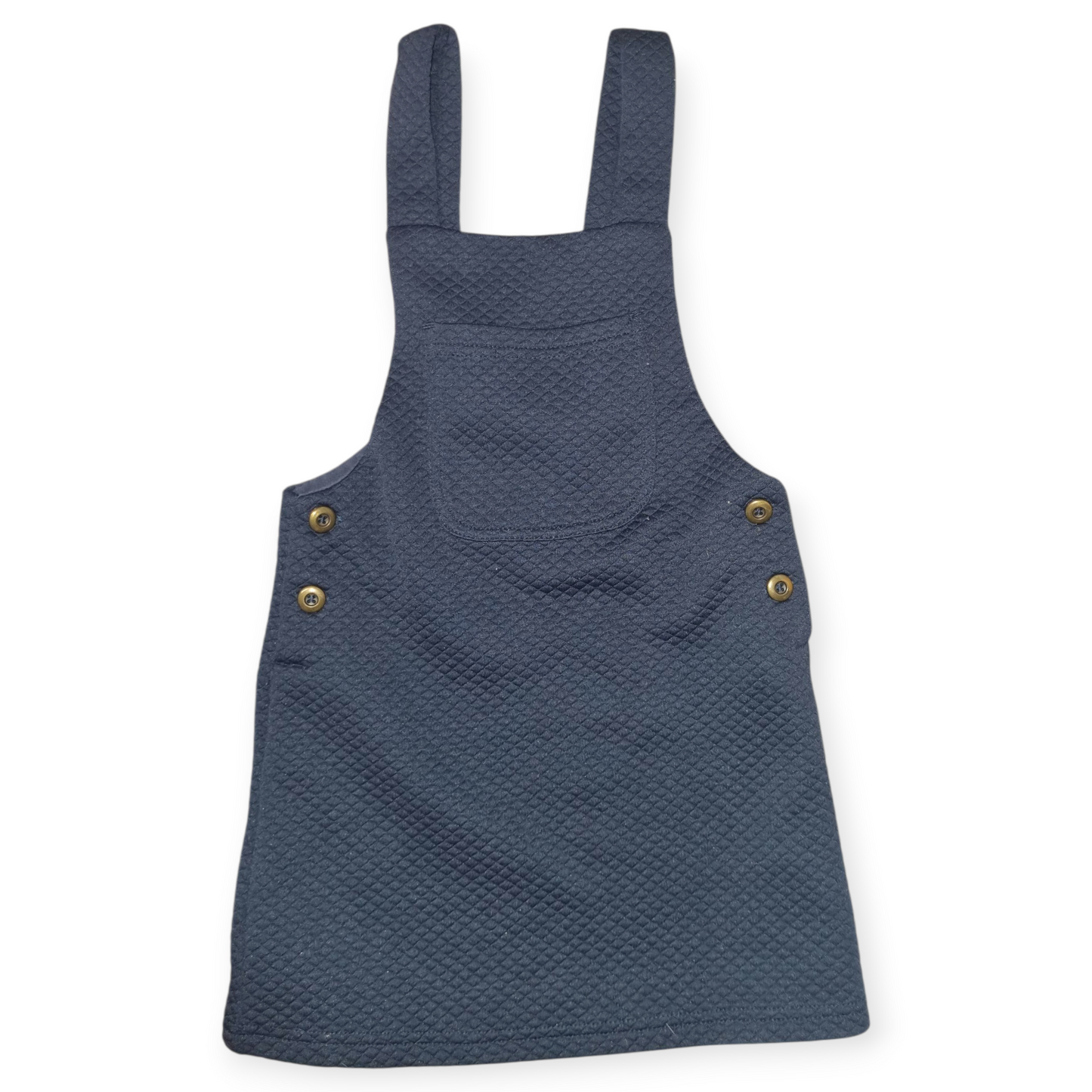 H&T - Navy Pinafore - Size 4