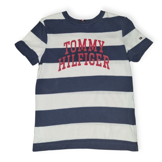 Tommy Hilfiger - Navy Stripe T-Shirt - Size 4
