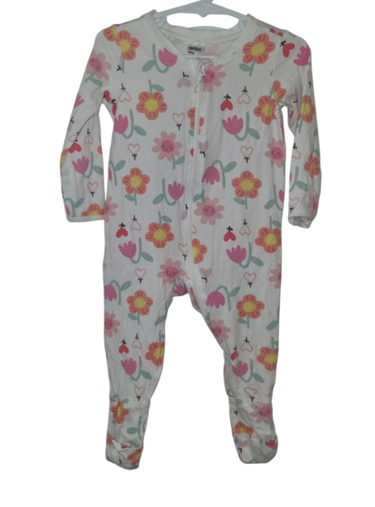 Anko - Light Floral Onesie - Size 0