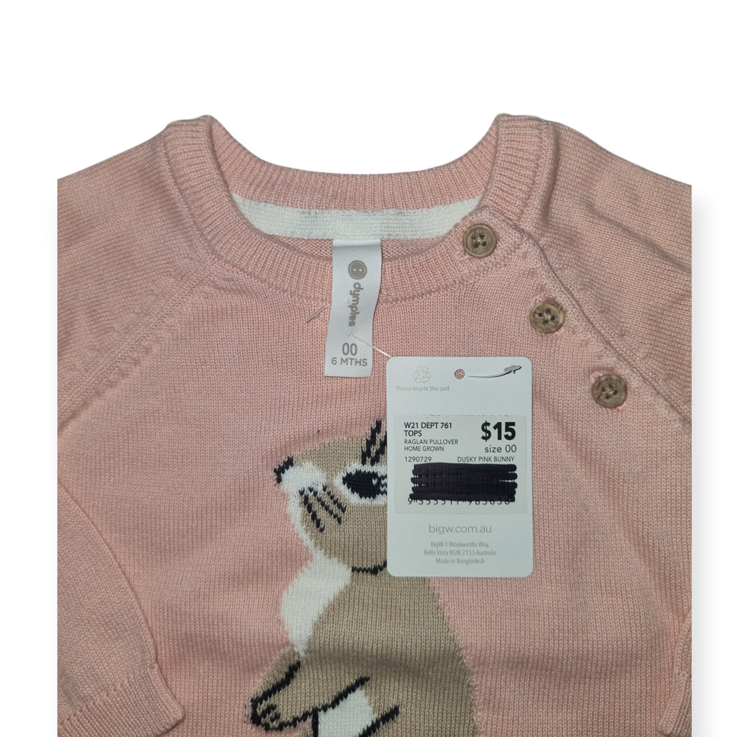 Dymples - Bunny Knit Jumper - Size 00