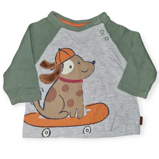 Sprout - Skater Dog Long Sleeve Shirt - Size 00