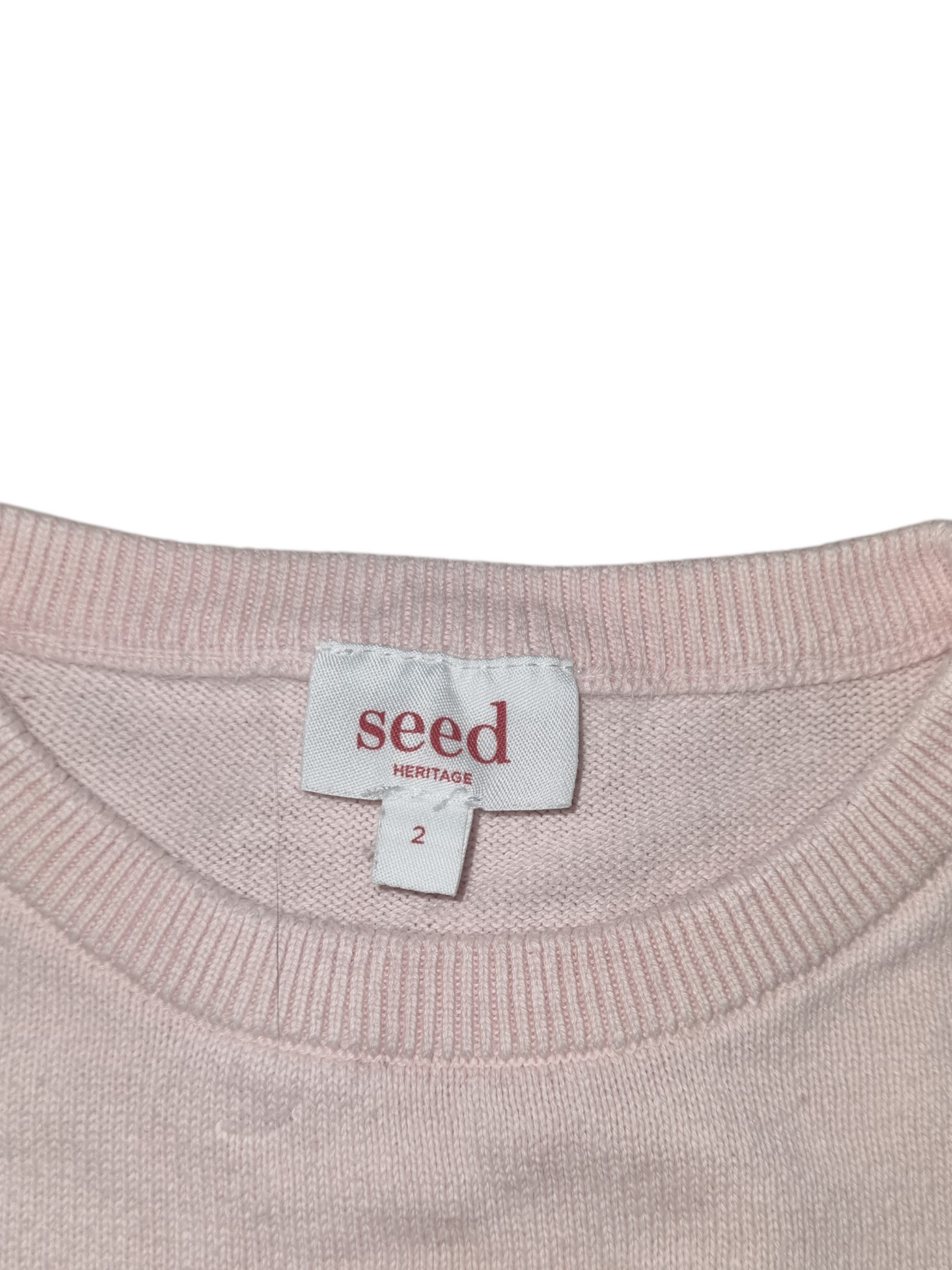 Seed - Pink Bunny Jumper - Size 2