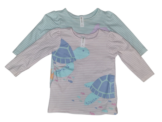 Dymples - Long Sleeve Under The Sea Shirts x2 - Size 0