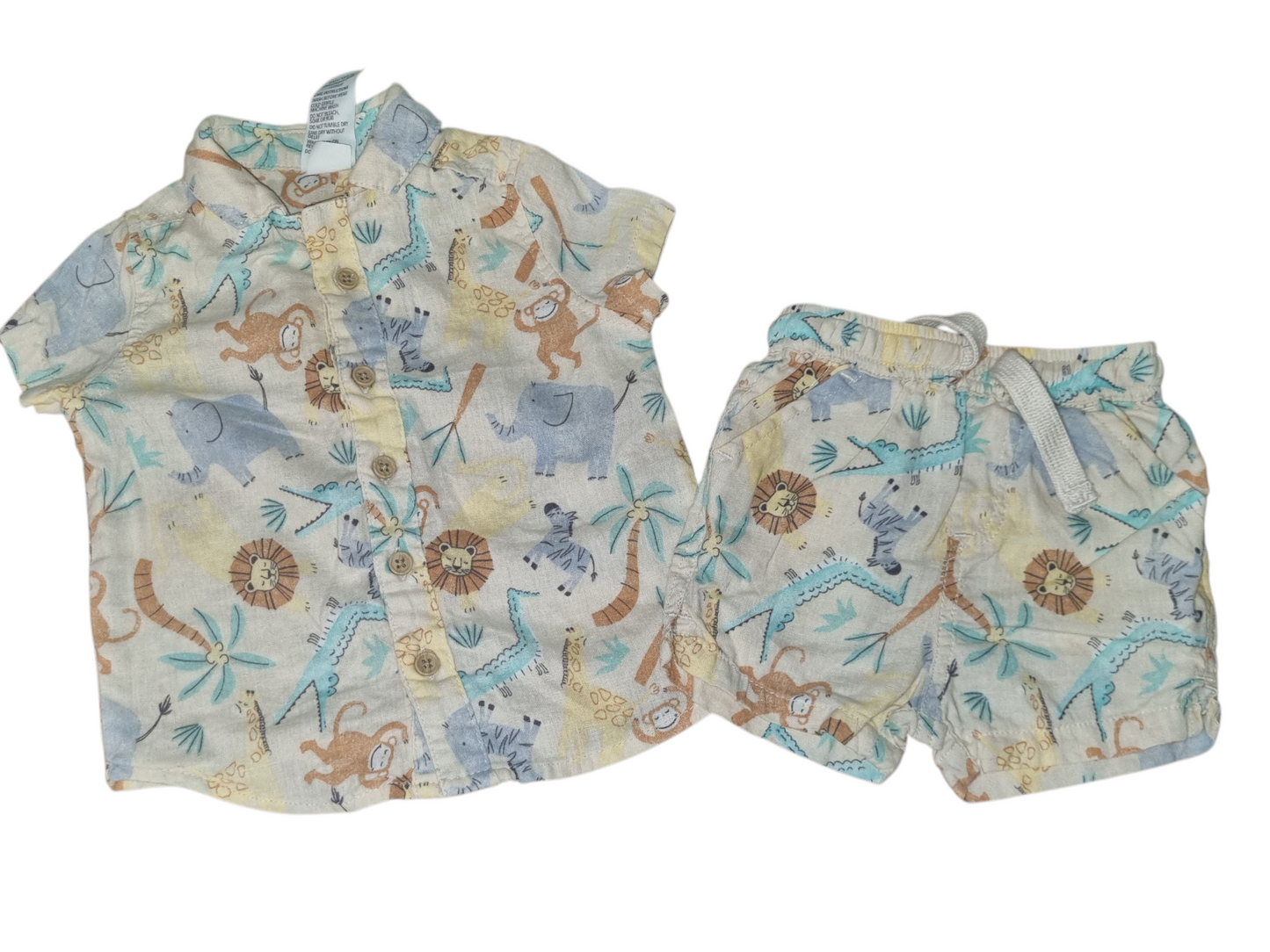 Dymples - Jungle Theme Shirt & Pant Set - Size 00