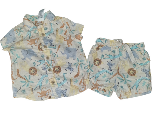Dymples - Jungle Theme Shirt & Pant Set - Size 00