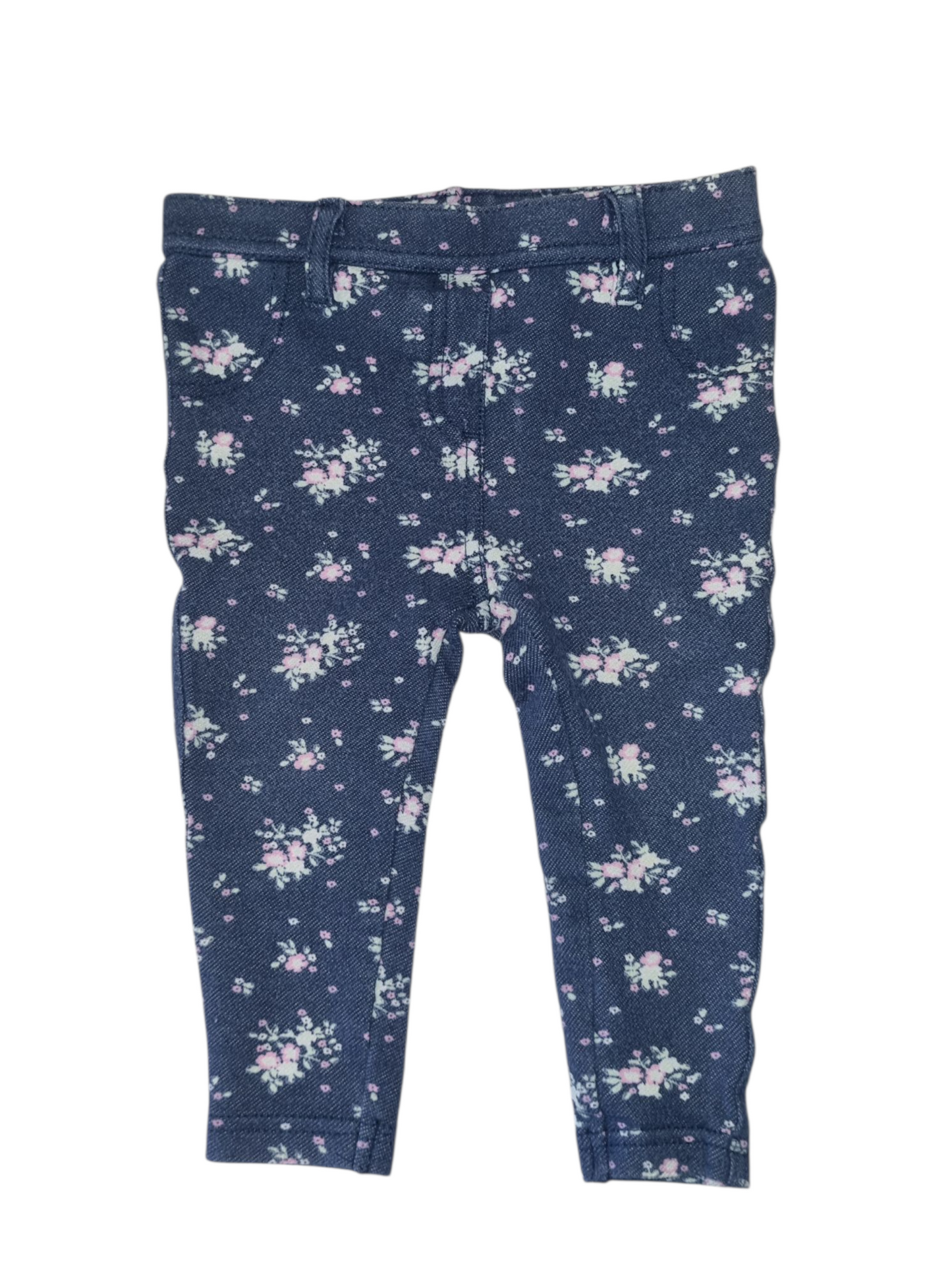 Tiny Little Wonders - Navy Floral Leggings - Size 0