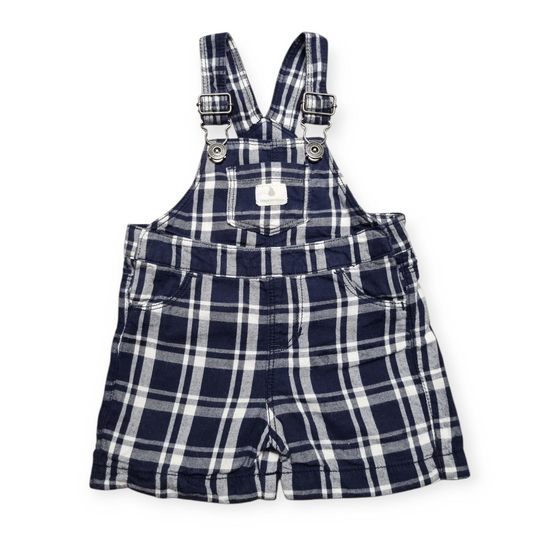 Country Road - Black & White Checkered Overalls - Size 00