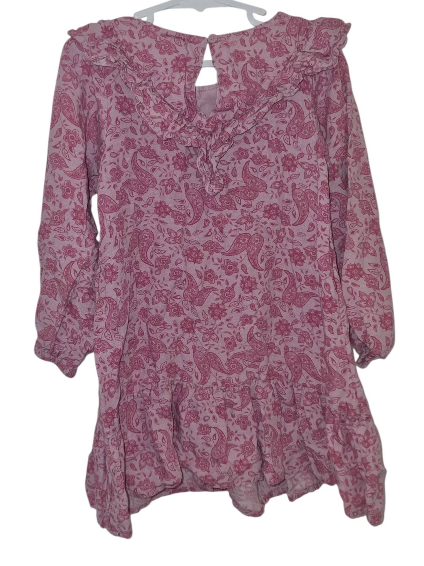 Target Kids - Long Sleeve Pink Pattern Dress - Size 3