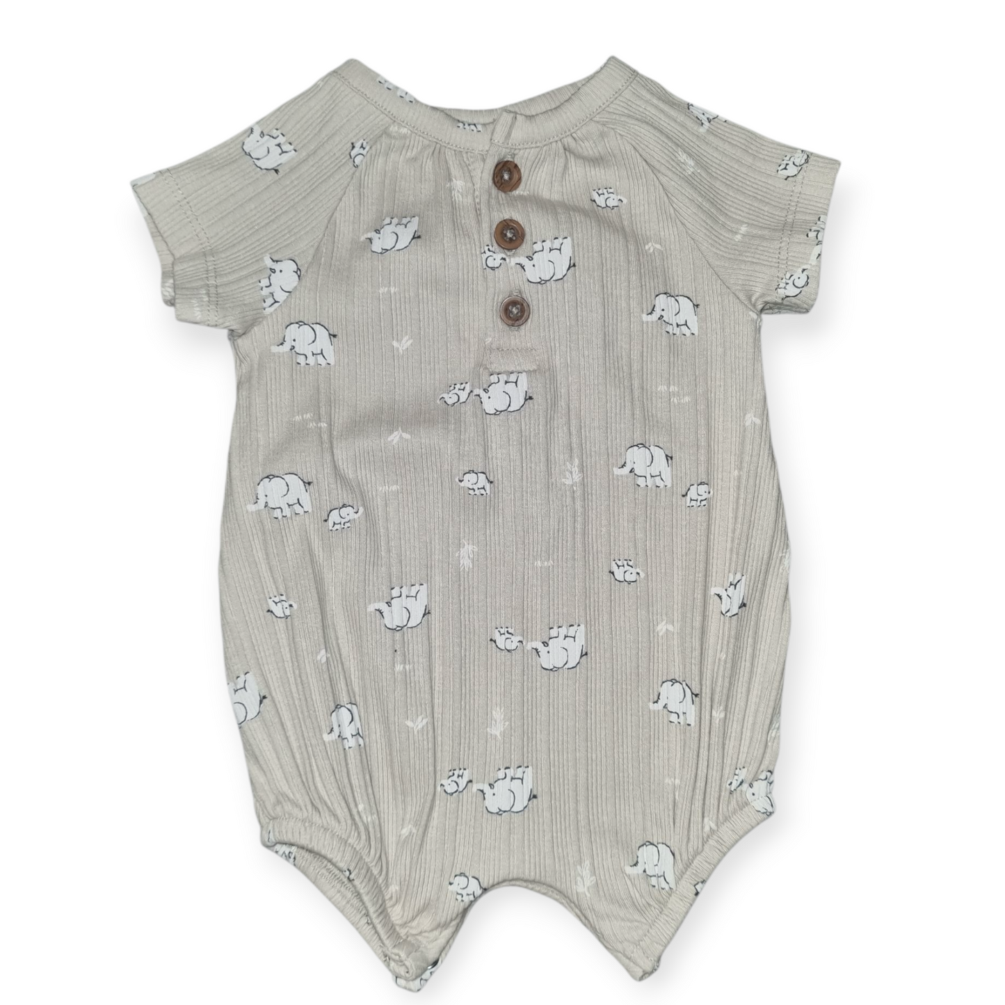 Baby Berry - Elephant Print Romper - Size 0000