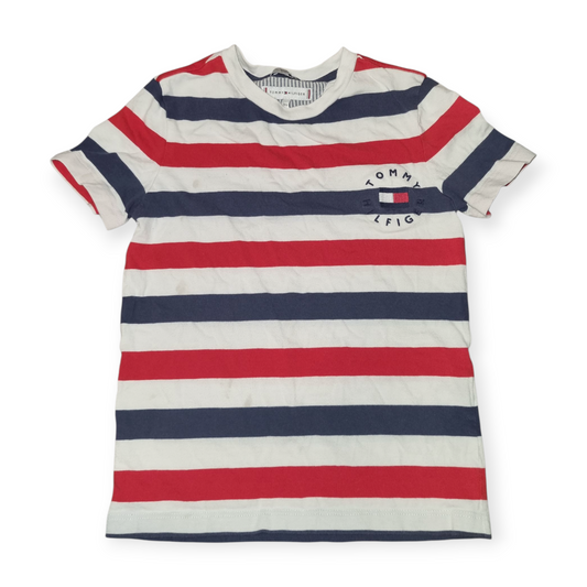 Tommy Hilfiger - Red & Navy Strip Shirt - Size 6