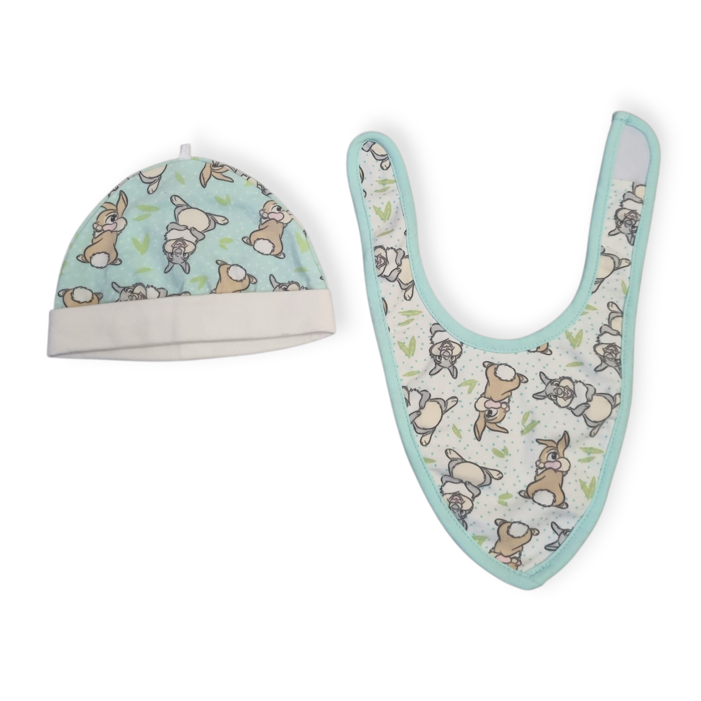Licensed - Disney, Thumper & Miss Bunny, Beanie & Bib Set - Size 000