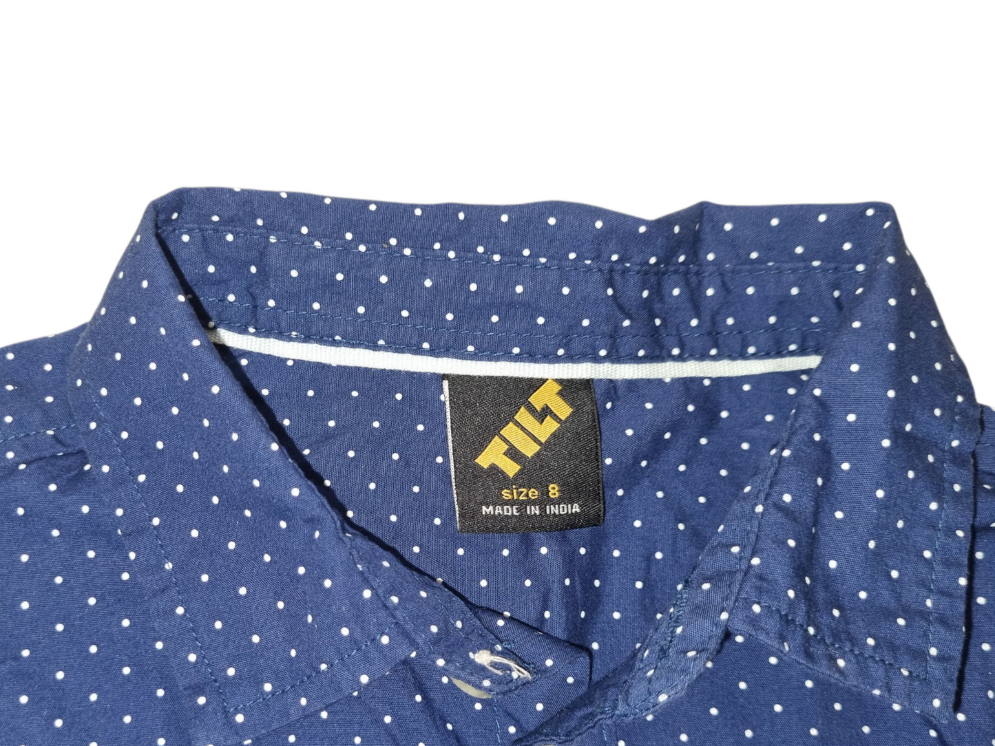 Tilt - Long Sleeve Dark Blue Dress Shirt - Size 8