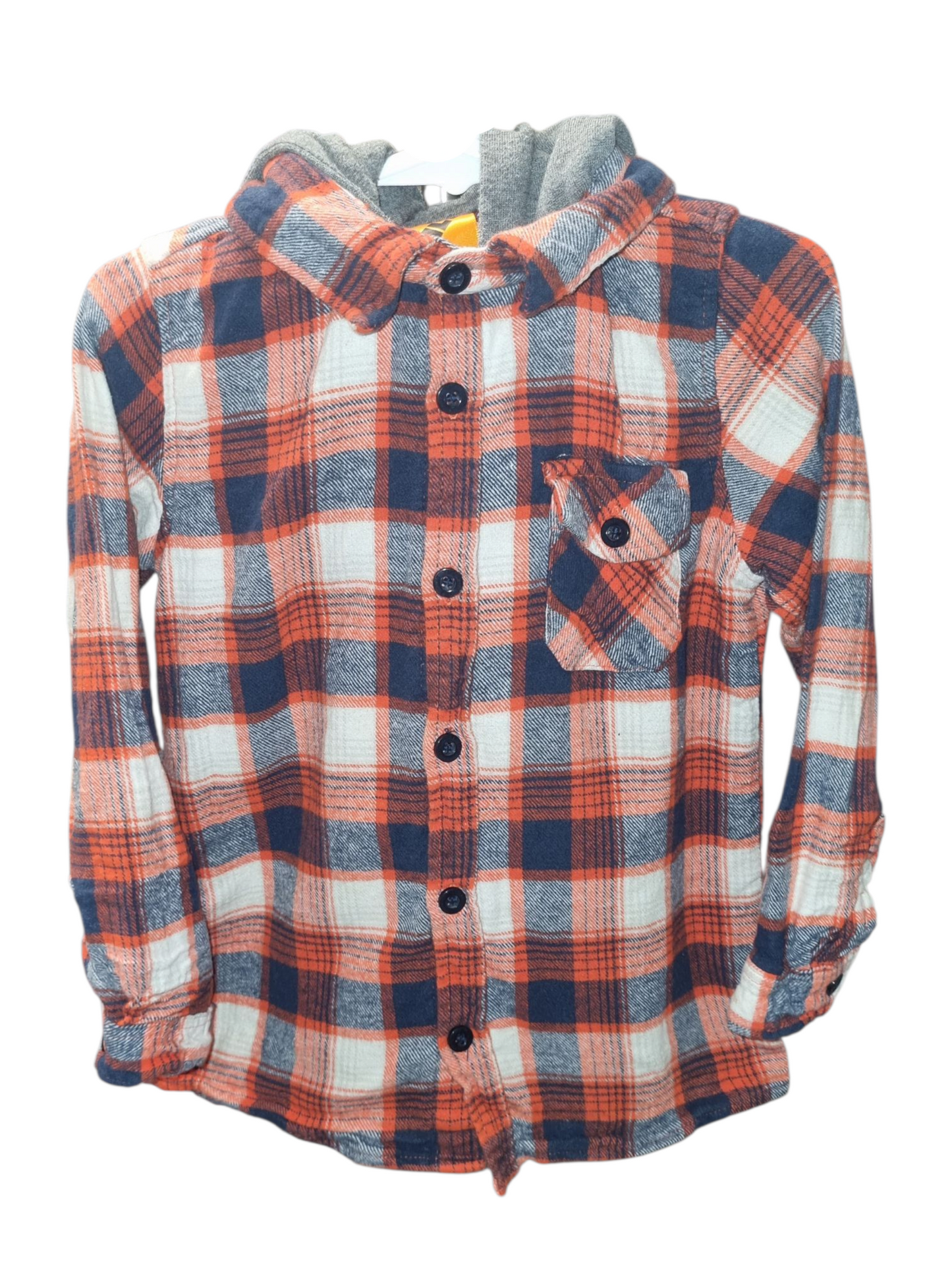 Tilt - Checked Flannel Hoodie - Size 5